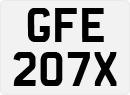 License plate of the United Kingdom, 1963 year system