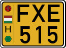 license plates of Hungary, Commercial vehicles (1990)