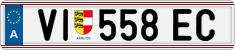 License plate of Austria, Regular plates