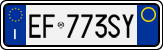 License plate of Italy, Cars (1994 year series)