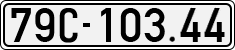 License plate of Vietnam, Cars