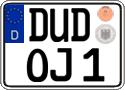 German license plate, Regular plates