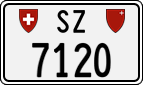 License plate of Switzerland, Cars