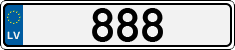 License plate of Latvia, Vanity Plates