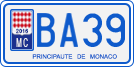 License plate of Monaco, Motorcycles