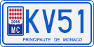 License plate of Monaco, Motorcycles