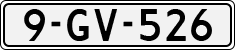 License plate of the Netherlands, Border Traffic (1953-2021 system)