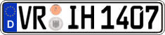 German license plate, Regular plates