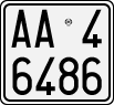 License plate of Italy, Motorcycles (1994 year series)