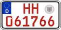German license plate, Red license plates
