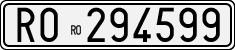 Włoska tablica rejestracyjna, Samochody (standard 1927 r.)