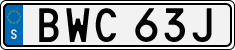 License plate of Sweden, Regular plates