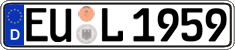 German license plate, Regular plates