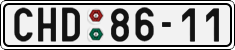 License plate of the Czech Republic, Cars (1960)