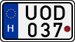 license plates of Hungary, Motorcycles (1990)