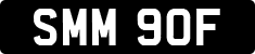 License plate of the United Kingdom, 1963 year system