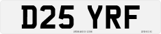 License plate of the United Kingdom, 1983 year system