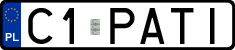 License plates of Poland, Vanity Plates
