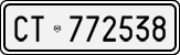 License plate of Italy, Cars (1927 year series)