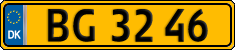 License plate of Denmark, Commercial vehicles