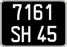 French license plate, FNI