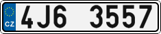 License plate of the Czech Republic, Cars (2001)