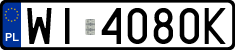 License plates of Poland, Regular car plates