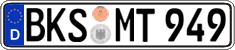 German license plate, Regular plates