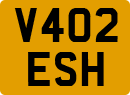 License plate of the United Kingdom, 1983 year system