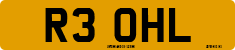 License plate of the United Kingdom, 1983 year system