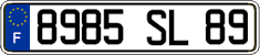 French license plate, FNI