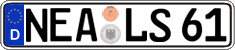 German license plate, Regular plates