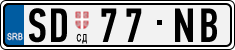 License plate of Serbia, Vanity Plates