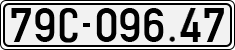 License plate of Vietnam, Cars