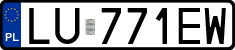 License plates of Poland, Regular car plates