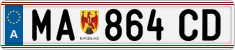 License plate of Austria, Regular plates