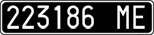 License plate of Italy, Cars (1927 year series)