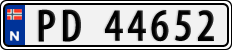 License plate of Norway, Cars