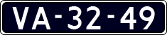 License plate of the Netherlands, Commercial Vehicles (1951-1994 system)
