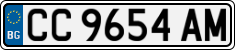 License plate of Bulgaria, Cars