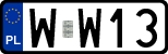 License plates of Poland, Regular car plates