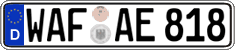 German license plate, Regular plates