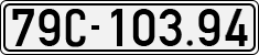 License plate of Vietnam, Cars