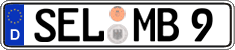 German license plate, Regular plates