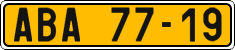 License plate of the Czech Republic, Commercial vehicles (1960)