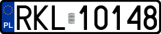 License plates of Poland, Regular car plates