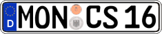 German license plate, Regular plates