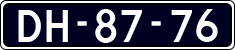 License plate of the Netherlands, Imported oldtimers (cars)