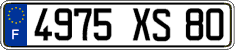 French license plate, FNI
