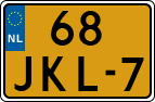 License plate of the Netherlands, Cars